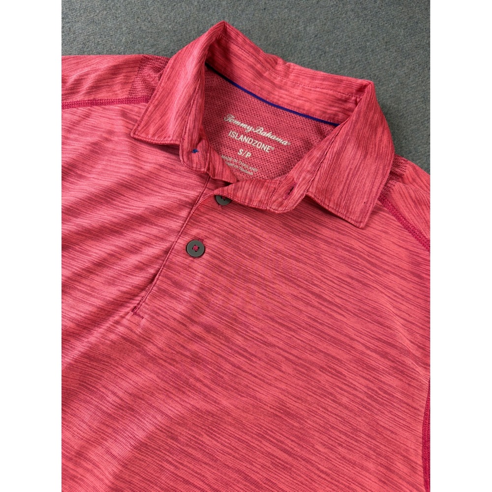 Tommy Bahama Polo Shirt Mens S IslandZone Space Dye Mesh Active Golf Performance